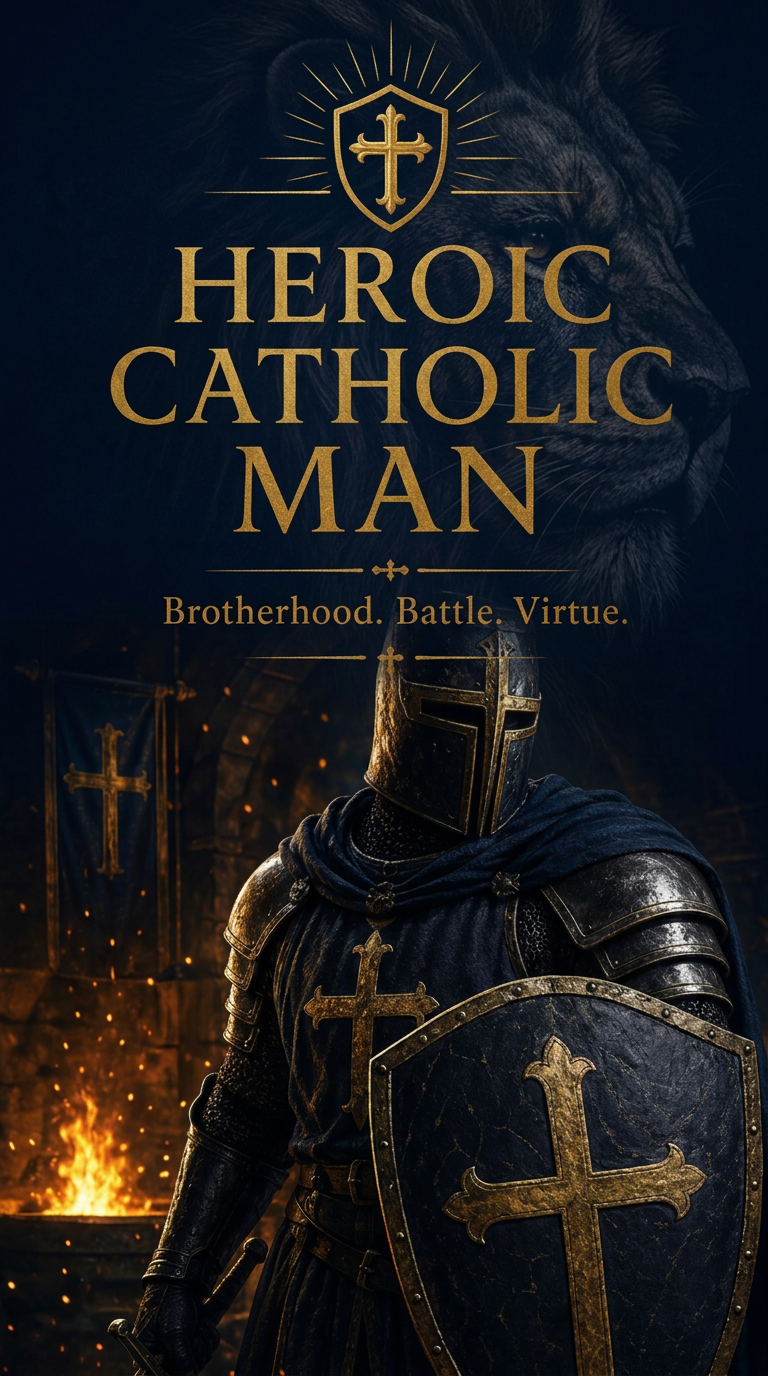 Heroic Catholic Man - Brotherhood. Battle. Virtue.